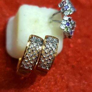 Cute small fancy earring. $2PR for 15